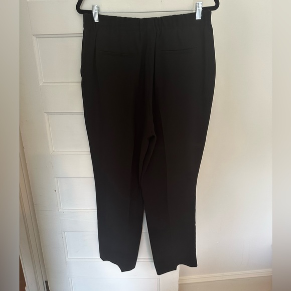Jcrew Black Cropped Crepe Pants 12 Tall - Picture 3 of 5